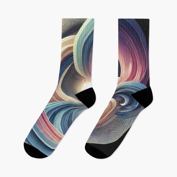 Item preview, Flowing Depths - Vibrant Tunnel-like Abstract Art designed and sold by Desireehaz.