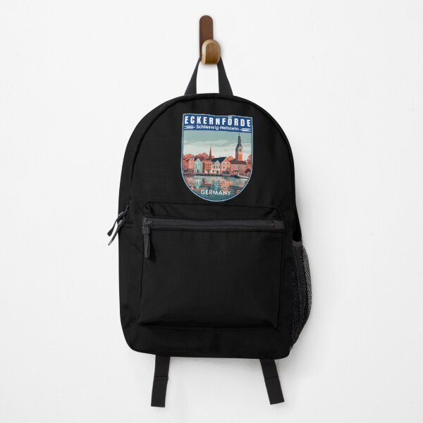 Item preview, Eckernförde in Schleswig-Holstein Germany Retro Travel Art Emblem designed and sold by MaateoDesign.