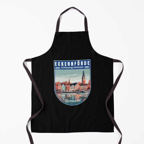 Artikelvorschau, Eckernförde in Schleswig-Holstein Deutschland Retro-Reisekunst-Emblem entworfen und verkauft von MaateoDesign.