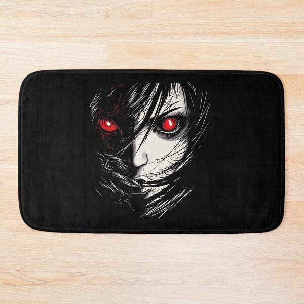 Item preview, haunting portrait of a mysterious beauty with an intense crimson gaze, captured in a gothic sty designed and sold by MOONE FLOWER.