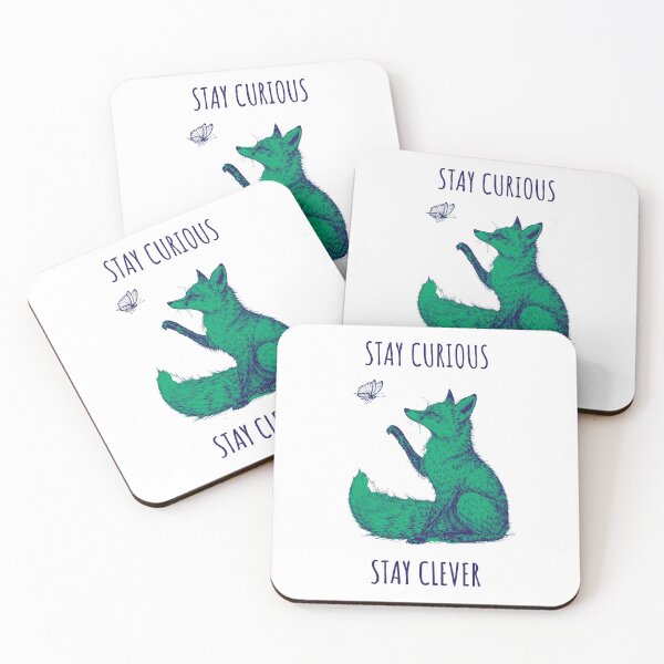 Item preview, Stay Curious Stay Clever - Fox Animales designed and sold by Wildom.