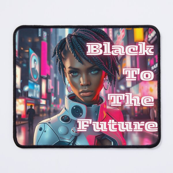 Artikelvorschau, Afrofuturismus Cyberpunk Kunstwerk - Schwarz in die Zukunft entworfen und verkauft von QPTheeArtist.