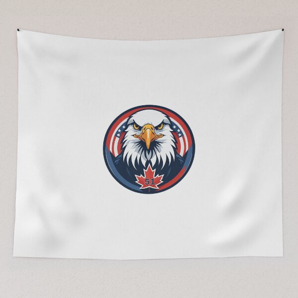 Item preview, Canada, 51, 51st state, maple leaf, USA, America, unity, trump, Canada America, MAGA, make Canada great again designed and sold by SavageLegion.