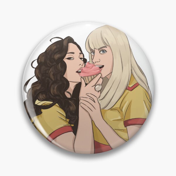 Item preview, 2 Broke Girls Kat Dennings Beth Behrs designed and sold by sketchymaze.