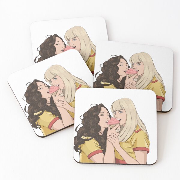 Item preview, 2 Broke Girls Kat Dennings Beth Behrs designed and sold by sketchymaze.