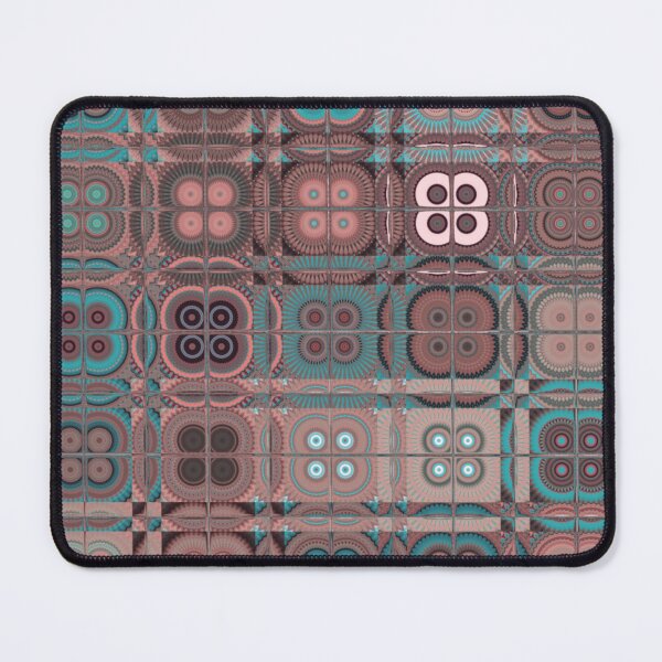 Item preview, Muted Patchwork by Jenny Meehan Pink Turquoise designed and sold by Jenny Meehan Art Prints and Patterns .