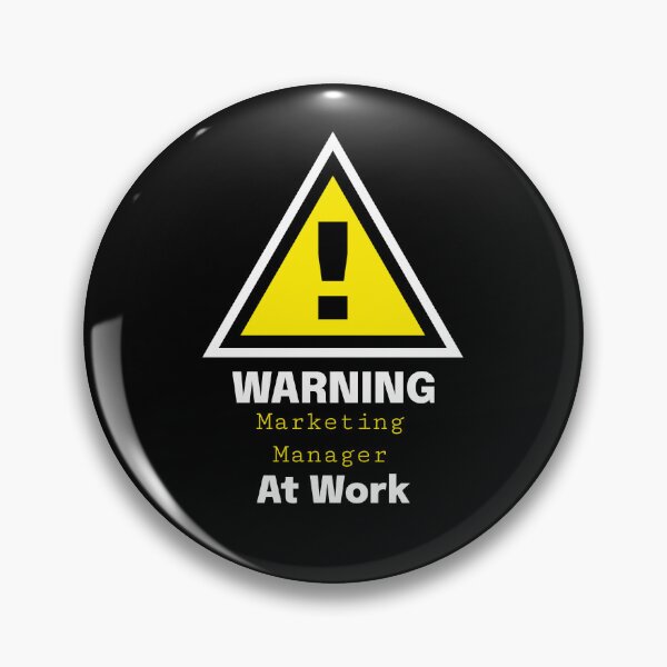 Item preview, Warning: Marketing Manager at Work - Gift for manager designed and sold by Kuuldiga.