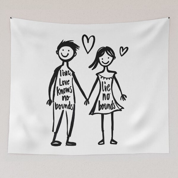 Item preview, Love knows no bounds designed and sold by likeforcode.