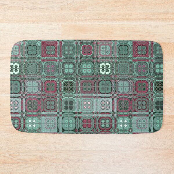 Item preview, Muted Patchwork by Jenny Meehan Green Pink designed and sold by Jenny Meehan Art Prints and Patterns .