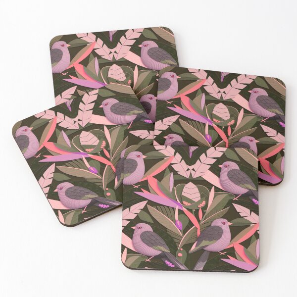 Item preview, Birds and tropical flowers designed and sold by Wildlife and marine life.
