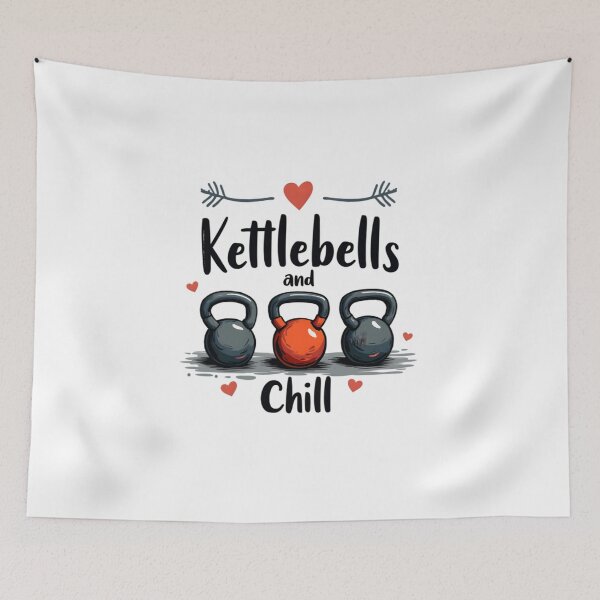 Item preview, kettlebells and chill  designed and sold by Ismartista.