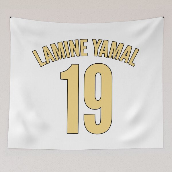 Item preview, Football Player #19 | Soccer Sports (Yellow Design / Black Outline) designed and sold by FilipeFerreira.