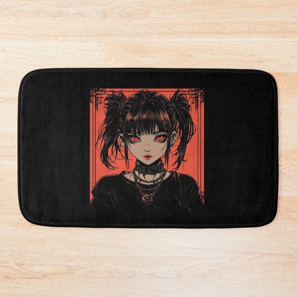 Item preview, A haunting portrait of a mysterious beauty with an intense crimson gaze, captured in a gothic style designed and sold by MOONE FLOWER.