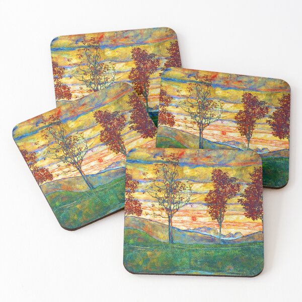 Item preview, Egon Schiele 4 Trees designed and sold by SummerlandsArt.