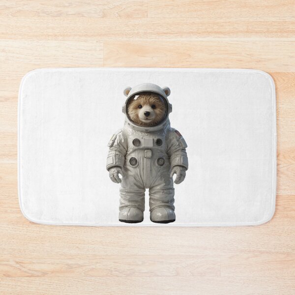 Item preview, Realistic Artwork of A cute Teddy Bear in a Space Suit designed and sold by CuteopiaGallery.