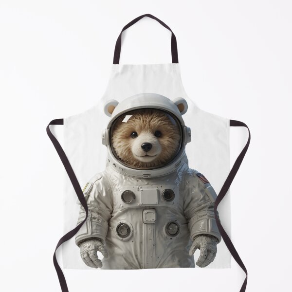 Item preview, Realistic Artwork of A cute Teddy Bear in a Space Suit designed and sold by CuteopiaGallery.