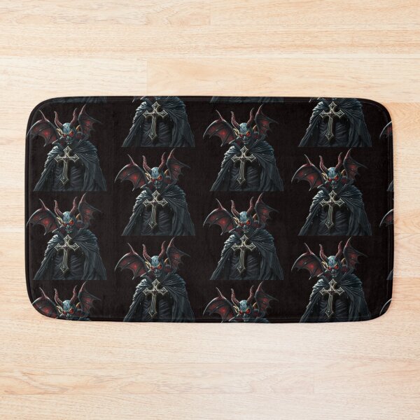 Item preview, A villain with wings and a devil's head with a big cross on his chest, fantasy, sci-fi designed and sold by timedesignkardi.