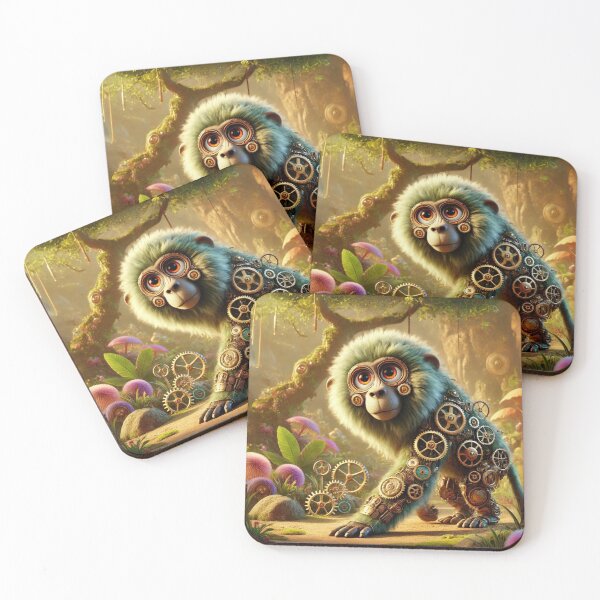 Item preview, Steampunk Olive Baboon designed and sold by Sillytoe.