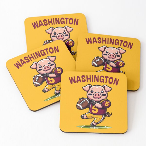 Item preview, Washington Hog Football designed and sold by Frog Level Treasures.