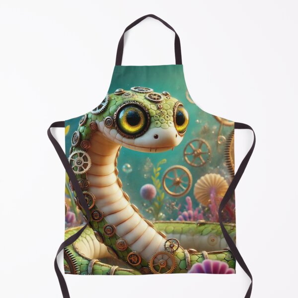 Item preview, Steampunk Olive Sea Snake designed and sold by Sillytoe.