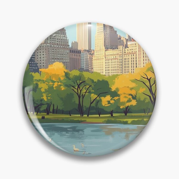 Item preview, New York City Central Park Travel Poster Art designed and sold by capoeraz.