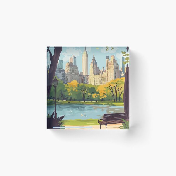 Item preview, New York City Central Park Travel Poster Art designed and sold by capoeraz.