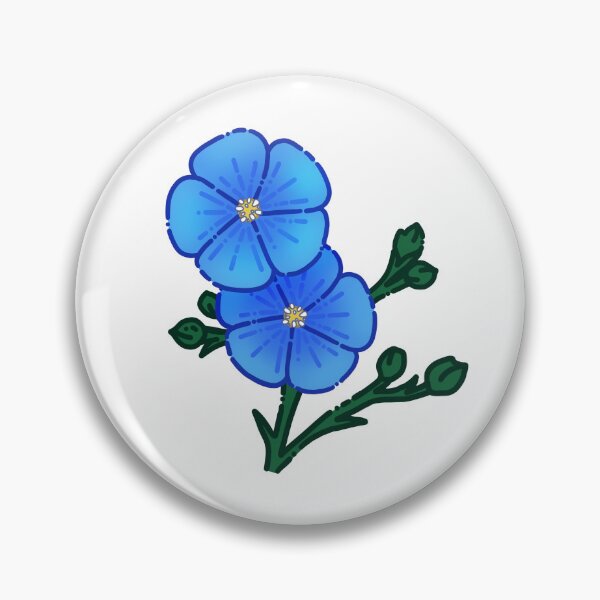 Item preview, Blue Flowers Simple Design designed and sold by AveryZi.