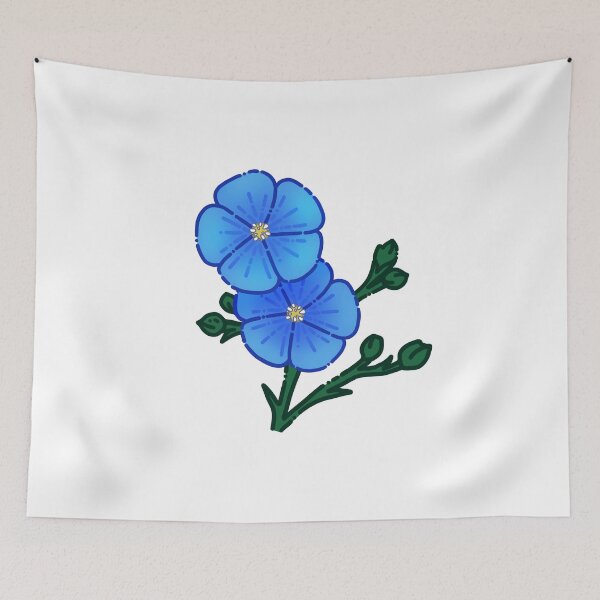 Item preview, Blue Flowers Simple Design designed and sold by AveryZi.