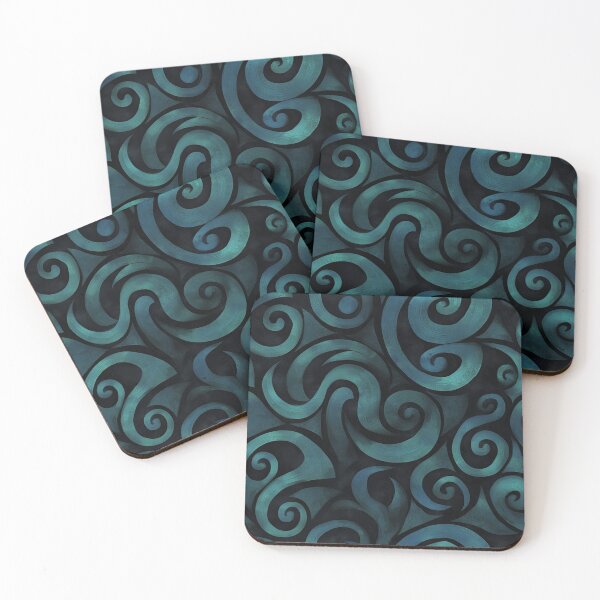 Item preview, New Zealand Paua Māori Pattern Koru Design 307 designed and sold by GrinGalore.