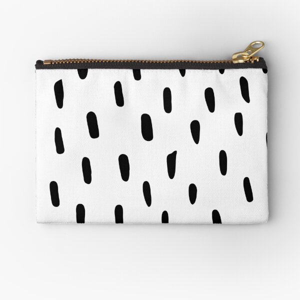 Item preview, Minimal Black and White Dots Ink Strokes Scandinavian Chic Pattern designed and sold by Creative Brat Design Studio.