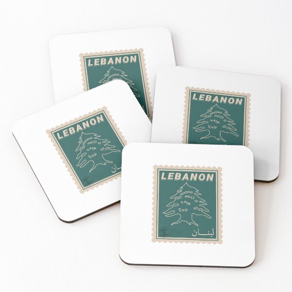Item preview, Lebanon Post Stamp Sticker designed and sold by TulipaGraphics.