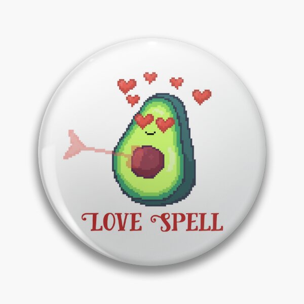 Item preview, pixel art of kawaii avocado arrowed by cupid with a heart arrow victim of love love spell designed and sold by ZerpaGiovanna.