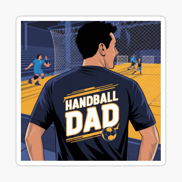 Item preview, Handball Dad T-Shirt – Bold Sportswear for Handball Enthusiasts and Proud Fathers designed and sold by thenewking.