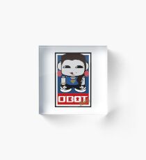 Naka Do O'BOT Toy Robot 2.0 Acrylic Block