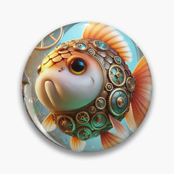 Item preview, Steampunk Oranda Goldfish designed and sold by Sillytoe.