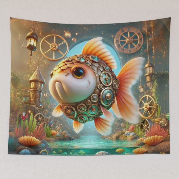 Item preview, Steampunk Oranda Goldfish designed and sold by Sillytoe.