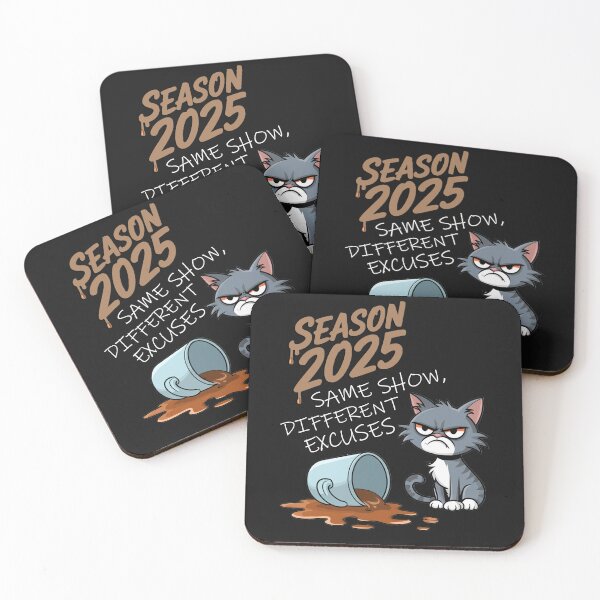 Item preview, Sarcastic Cat Season 2025 Same Show, Different Excuses Funny designed and sold by tamdevo1.