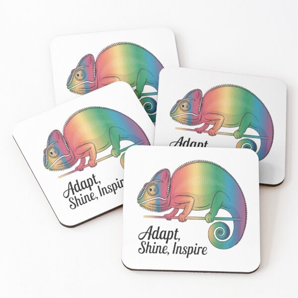 Item preview, Rainbow Chameleon Vibes Sticker designed and sold by Petpixy.