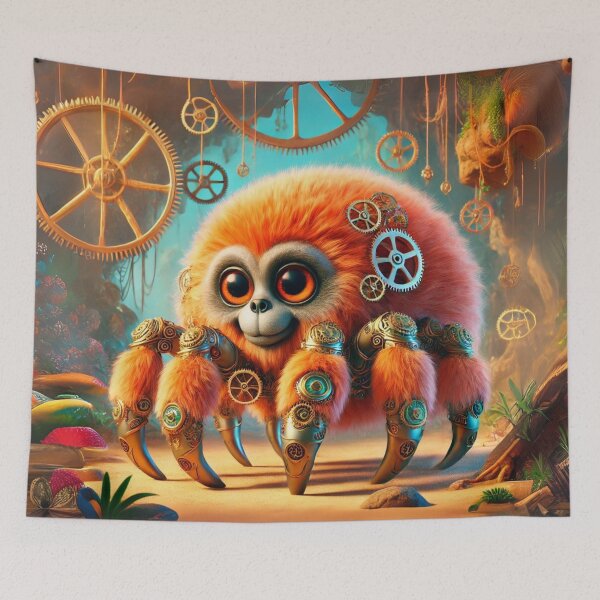 Item preview, Steampunk Orange Baboon Tarantula designed and sold by Sillytoe.