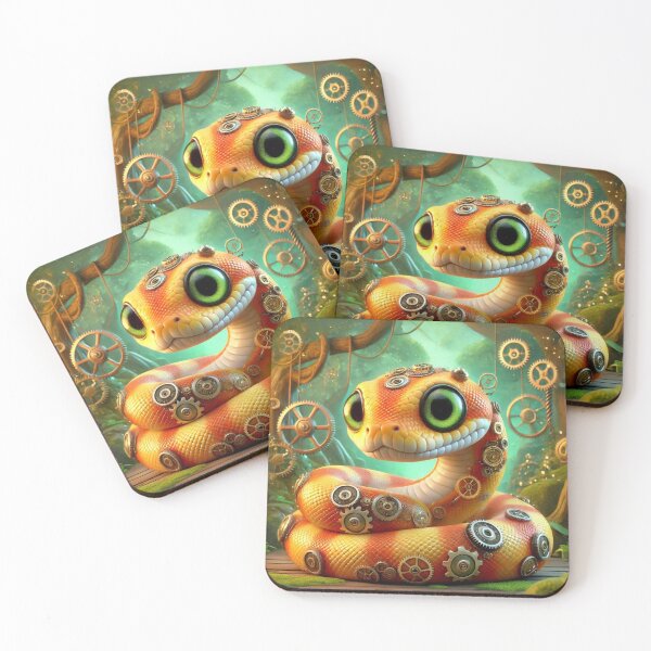 Item preview, Steampunk Orange Dream Ball Python designed and sold by Sillytoe.