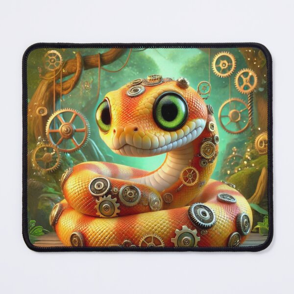 Item preview, Steampunk Orange Dream Ball Python designed and sold by Sillytoe.