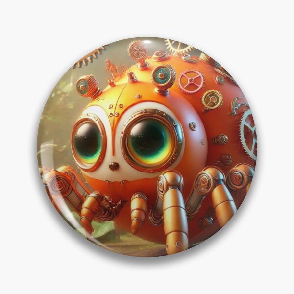 Item preview, Steampunk Orange Spider designed and sold by Sillytoe.