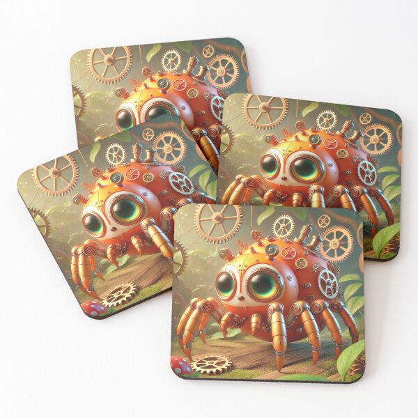 Item preview, Steampunk Orange Spider designed and sold by Sillytoe.