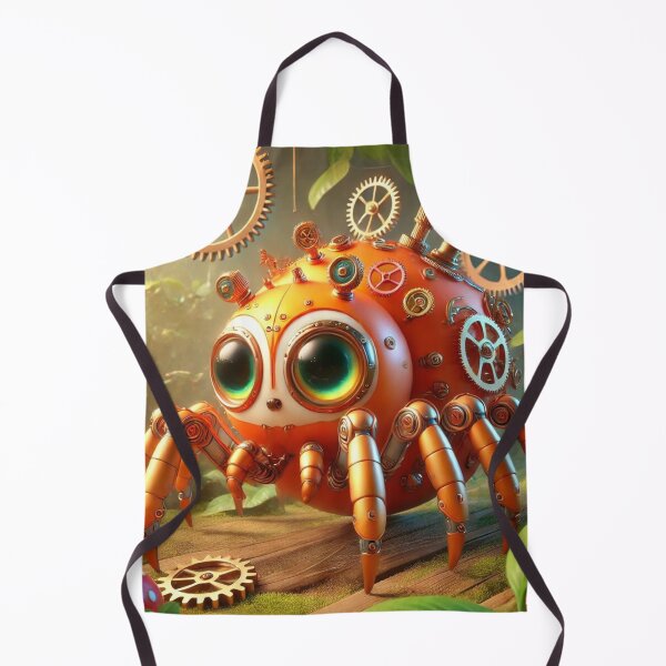 Item preview, Steampunk Orange Spider designed and sold by Sillytoe.