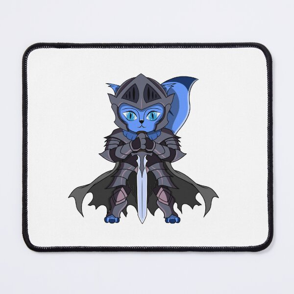 Item preview, Cute Blue Knight Cartoon Cat designed and sold by DrisT-Graphics.