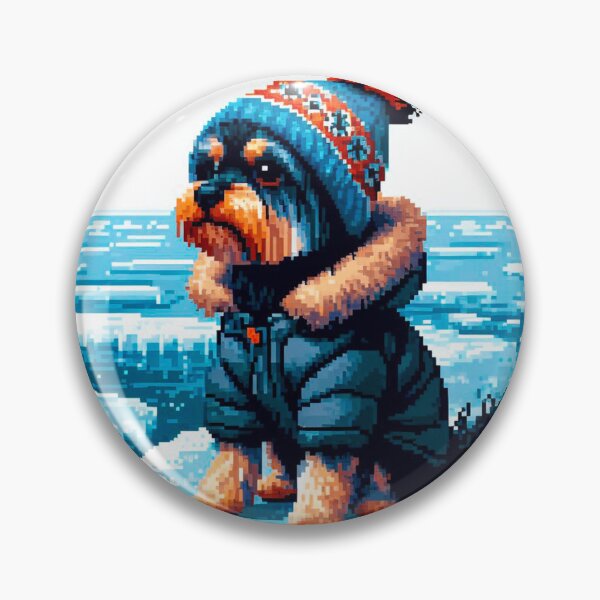 Item preview, Pixel Friends: Winter Wonderland (Dog) designed and sold by TrippyBunnyShop.