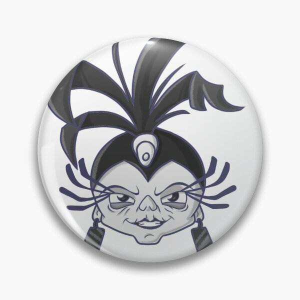 Item preview, Old lady with feathers and false eyelashes designed and sold by pabloy-art.