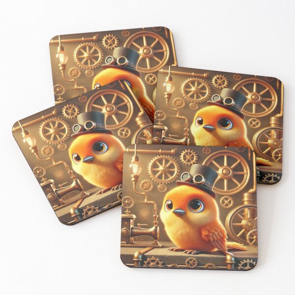 Item preview, Steampunk Orange Tanager designed and sold by Sillytoe.