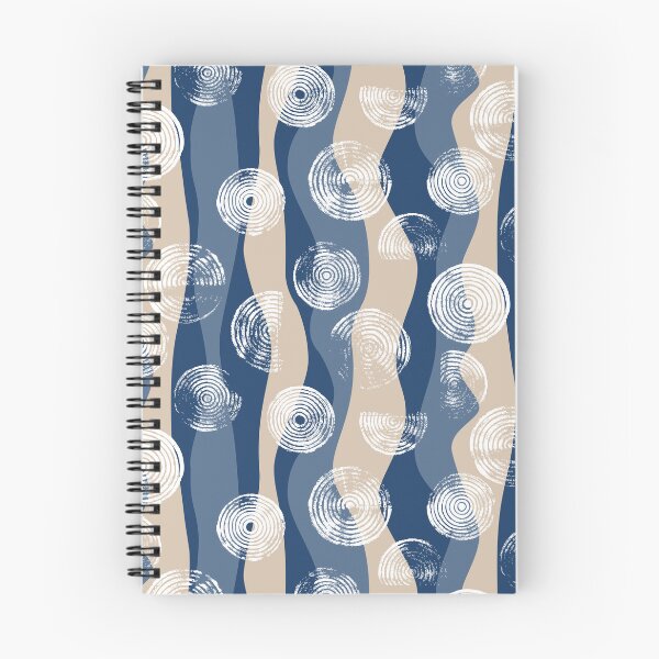 Item preview, bubbly and wavy abstract - navy, blue, beige, white designed and sold by kobyakov.
