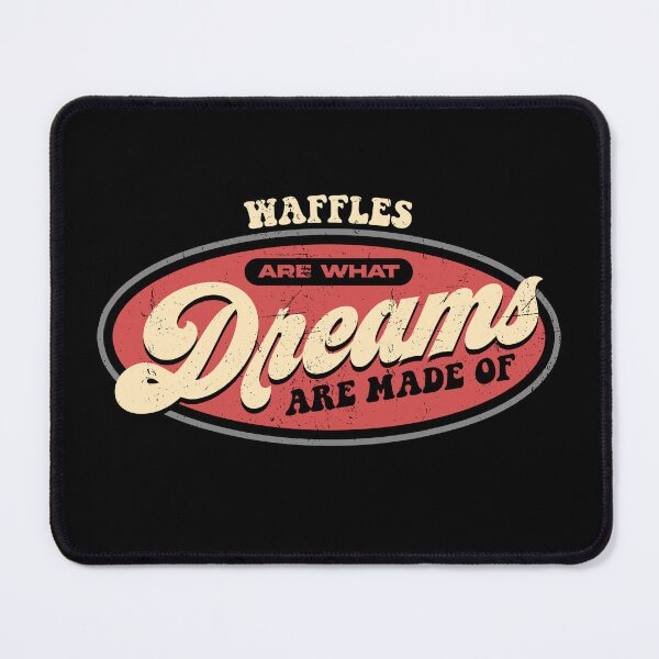 Item preview, Waffles Dreams Breakfast Humor Retro Typography designed and sold by Betsytiptoe.